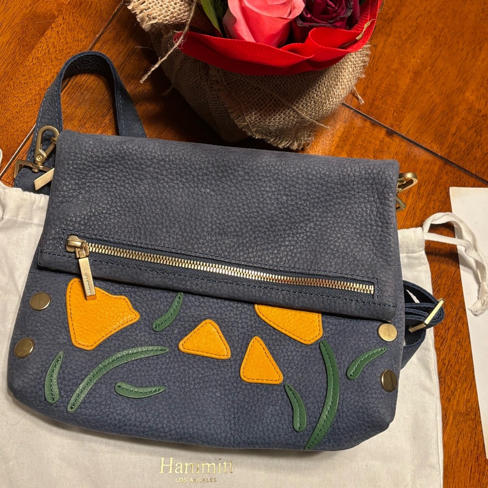 Hammitt VIP Medium Crossbody in Poppy Skies Nubuck